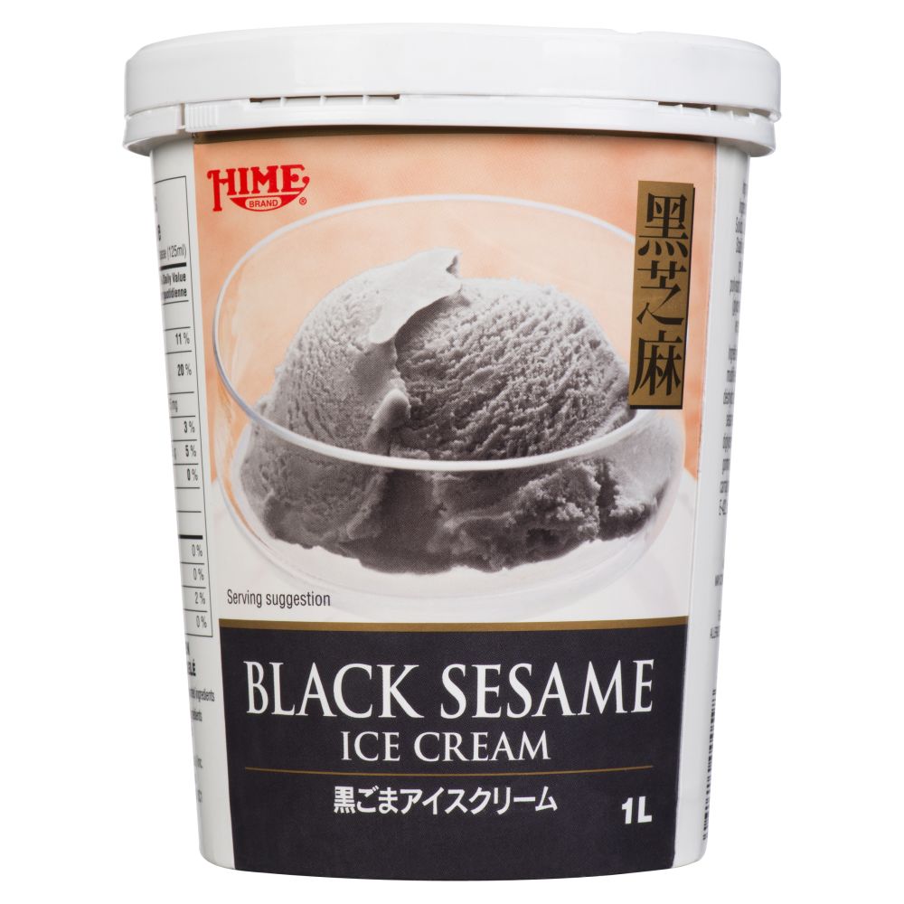 J-Basket (formerly Hime) Black Sesame Ice Cream 1L
