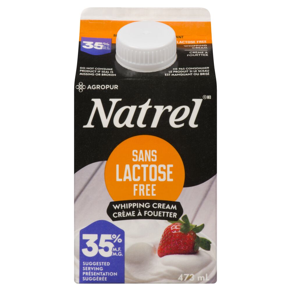 Natrel Lactose Free Whipping Cream 35% M.F.  473ml
