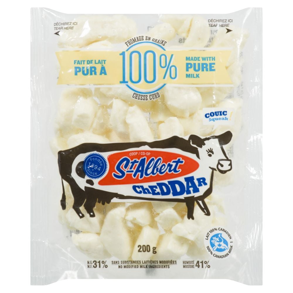 St-Albert Fresh White Cheddar Curds 200g
