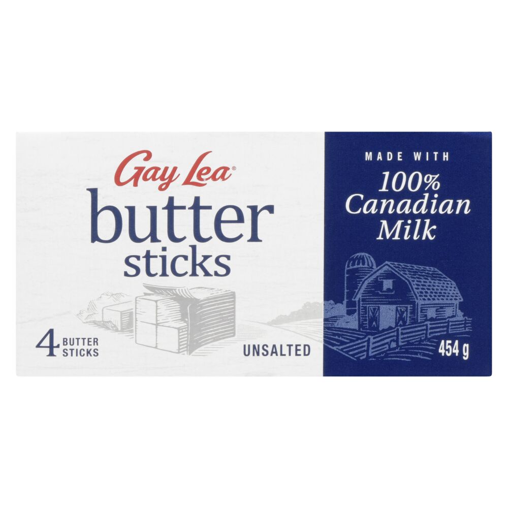 Gay Lea Unsalted Butter Sticks 454g