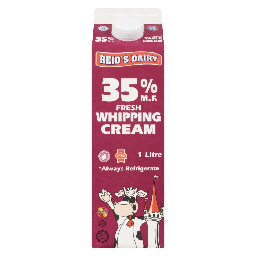 Reid's Dairy Fresh Whipping Cream 35% M.F.  1L