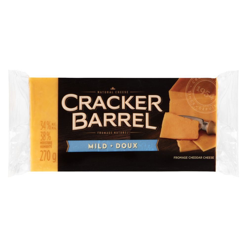 Cracker Barrel Mild Coloured Cheddar 270g