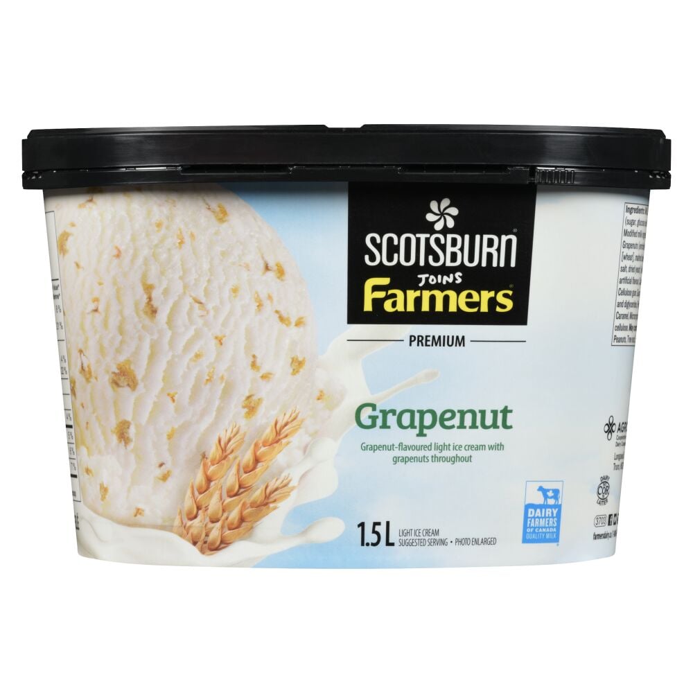 Scotsburn Joins Farmers Grapenut Premium Light Ice Cream 1.5L