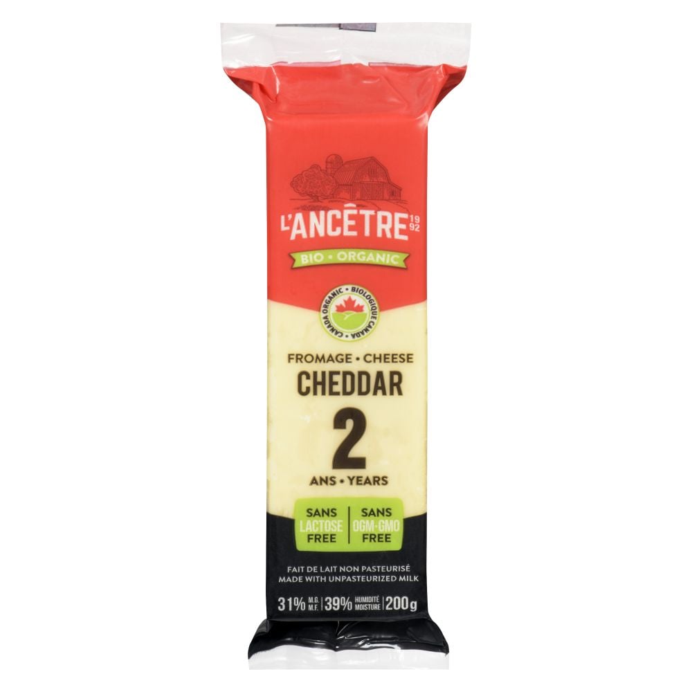 L'Ancêtre Organic Cheddar 2 Years 200g