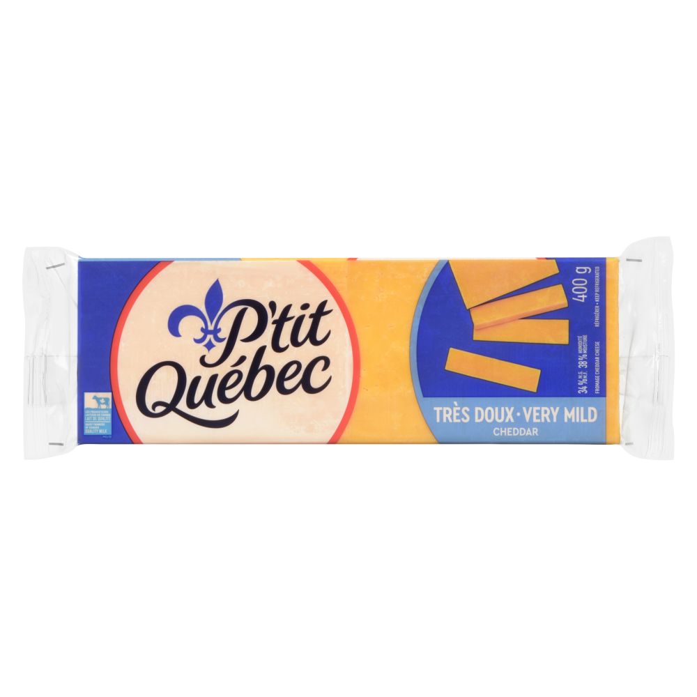 P'tit Québec Very Mild Coloured Cheddar 400g