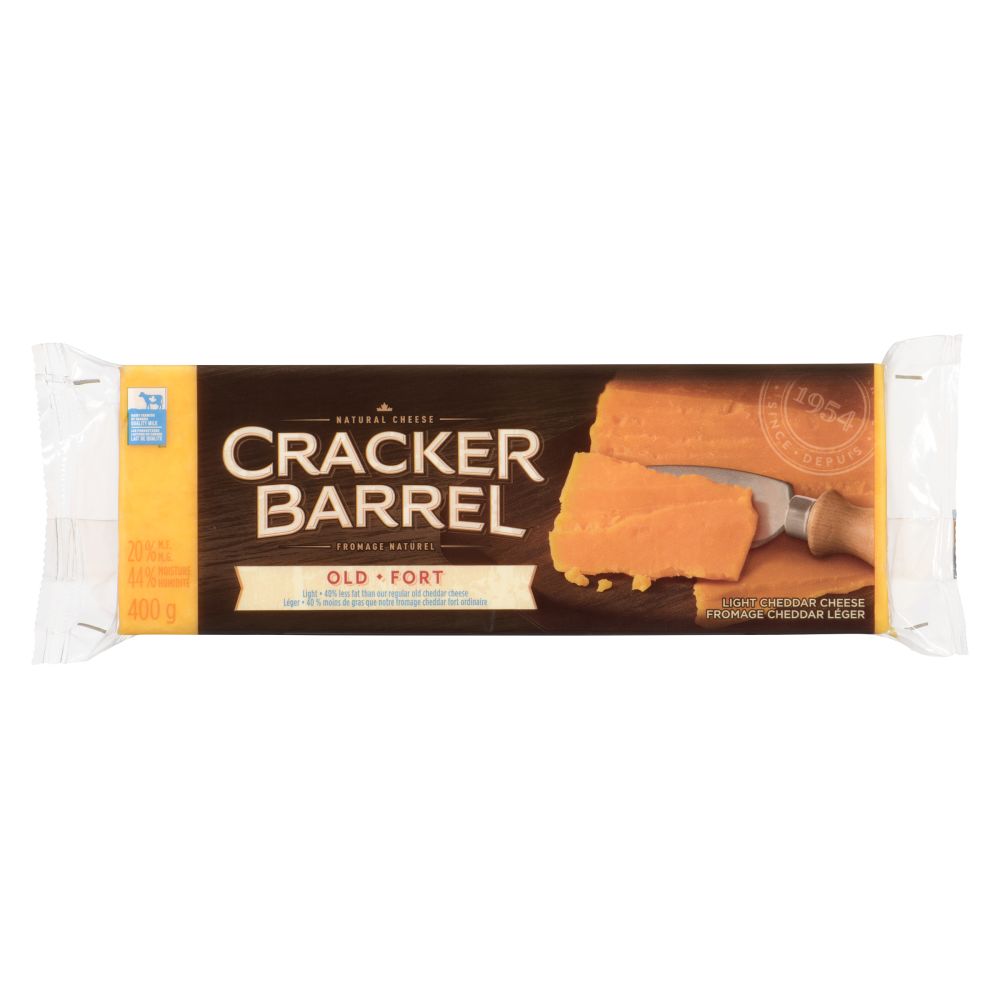 Cracker Barrel Light Old Coloured Cheddar 400g