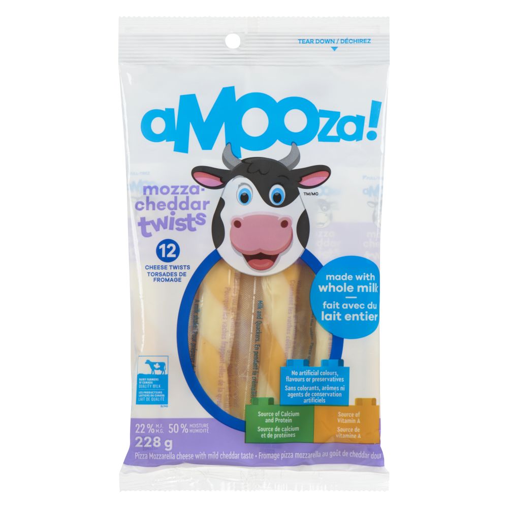 aMOOza! Mozza Cheddar Twists 228g