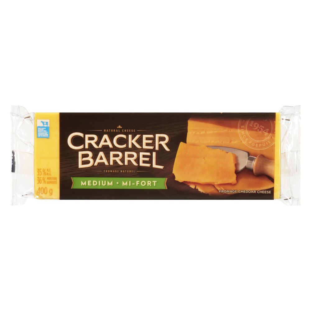 Cracker Barrel Medium Coloured Cheddar 400g