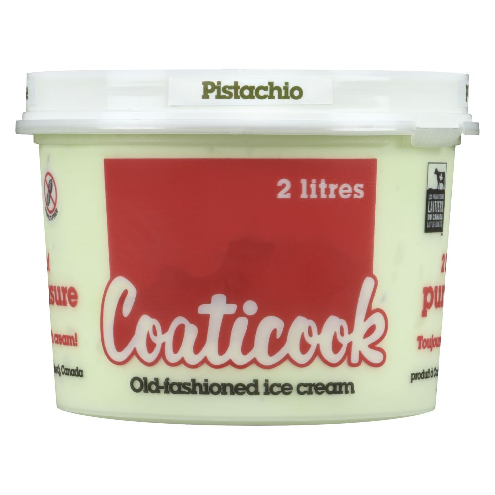 Coaticook Pistachio Old-Fashioned Ice Cream 2L