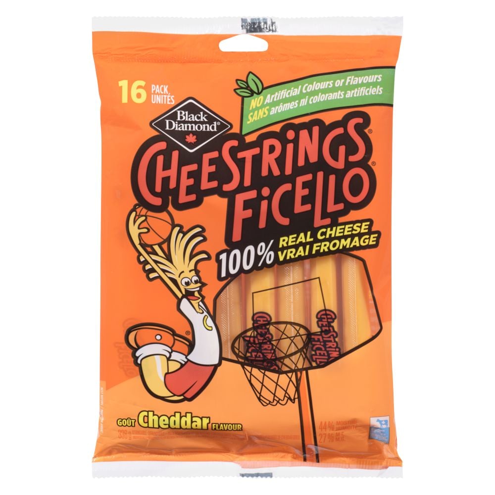 Cheestrings Coloured Cheddar Flavour Stringable Cheese 336g