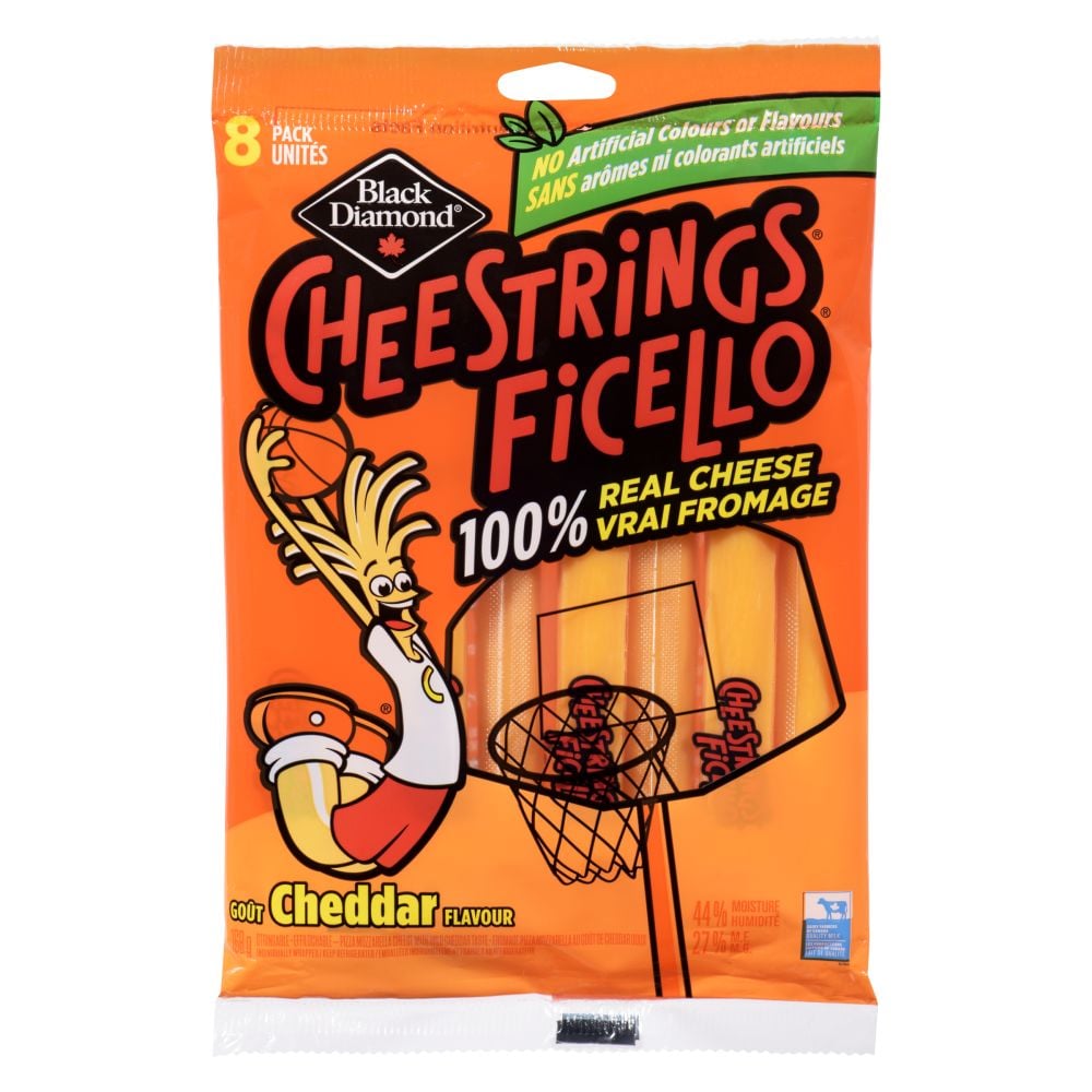 Cheestrings Coloured Cheddar Flavour Stringable Cheese 168g