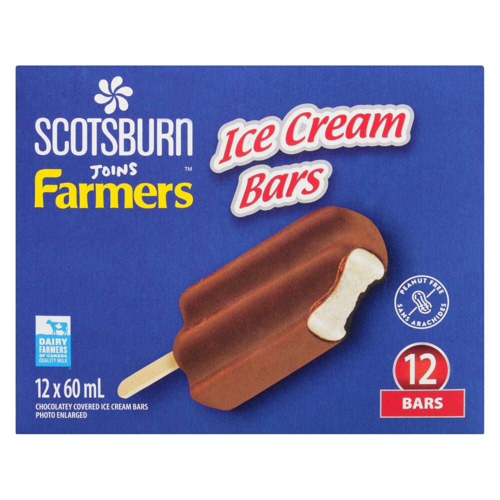 Scotsburn Joins Farmers Vanilla Ice Cream Bars 12x60ml