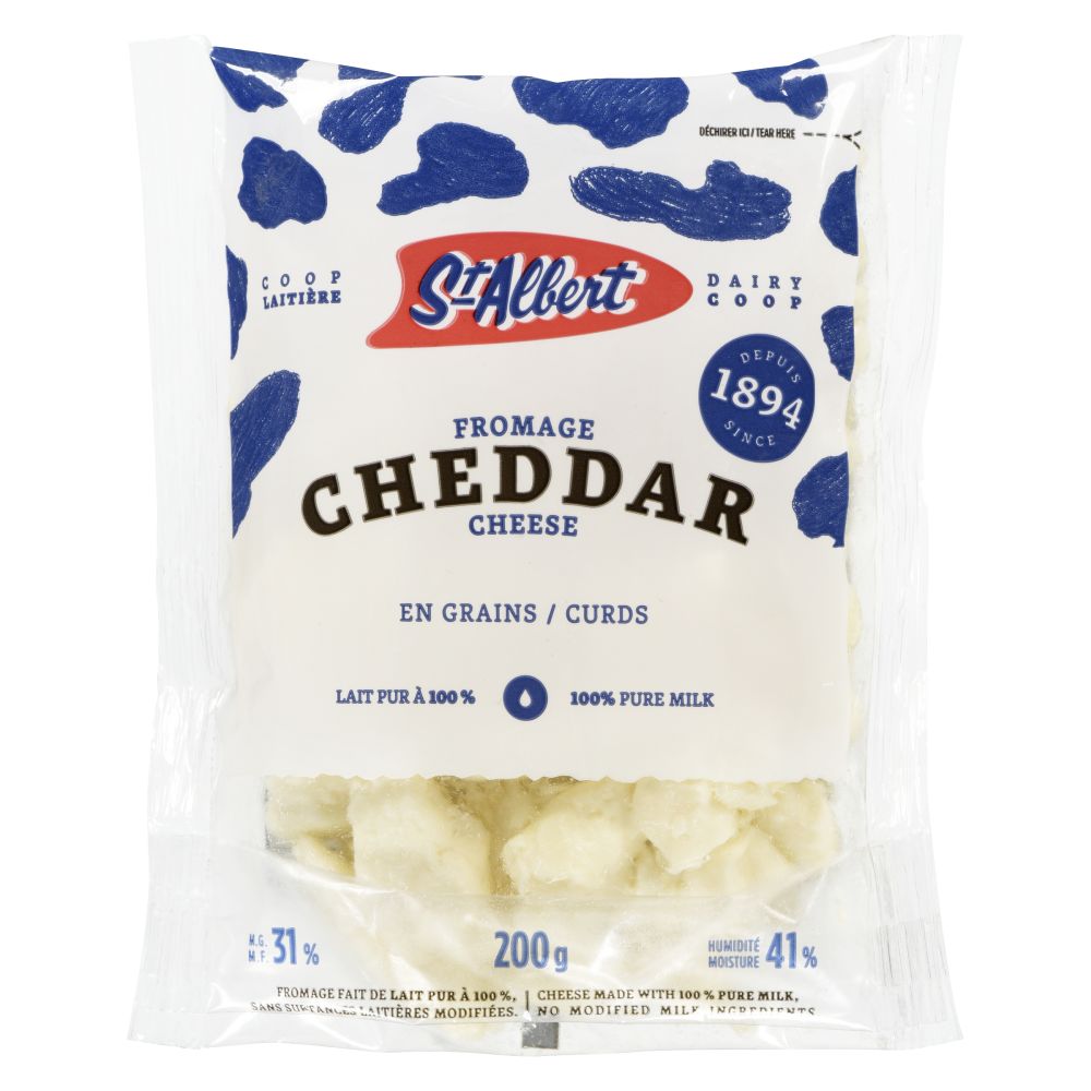 St-Albert Cold White Cheddar Curds 200g