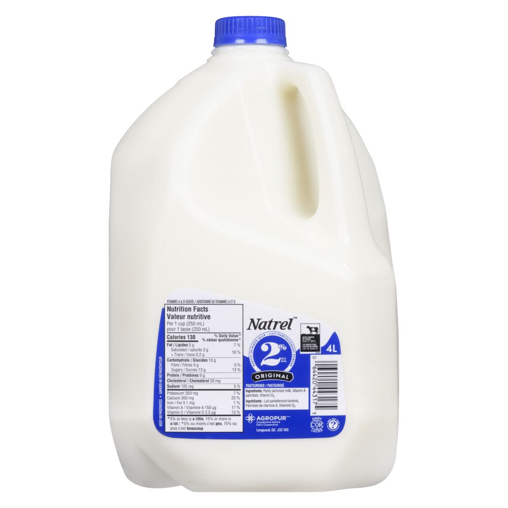 Natrel Partly Skimmed Milk 2% M.F. 4L