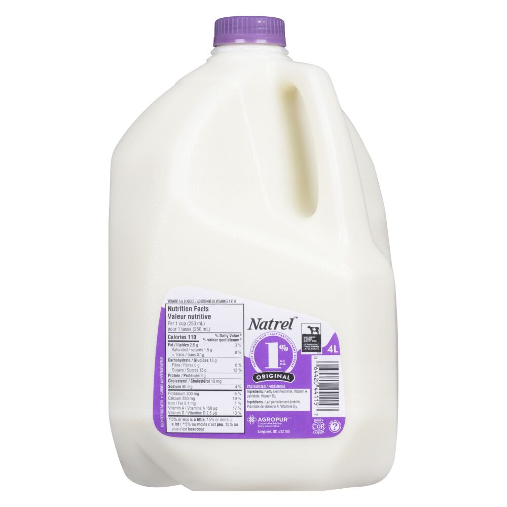 Natrel Partly Skimmed Milk 1% M.F. 4L