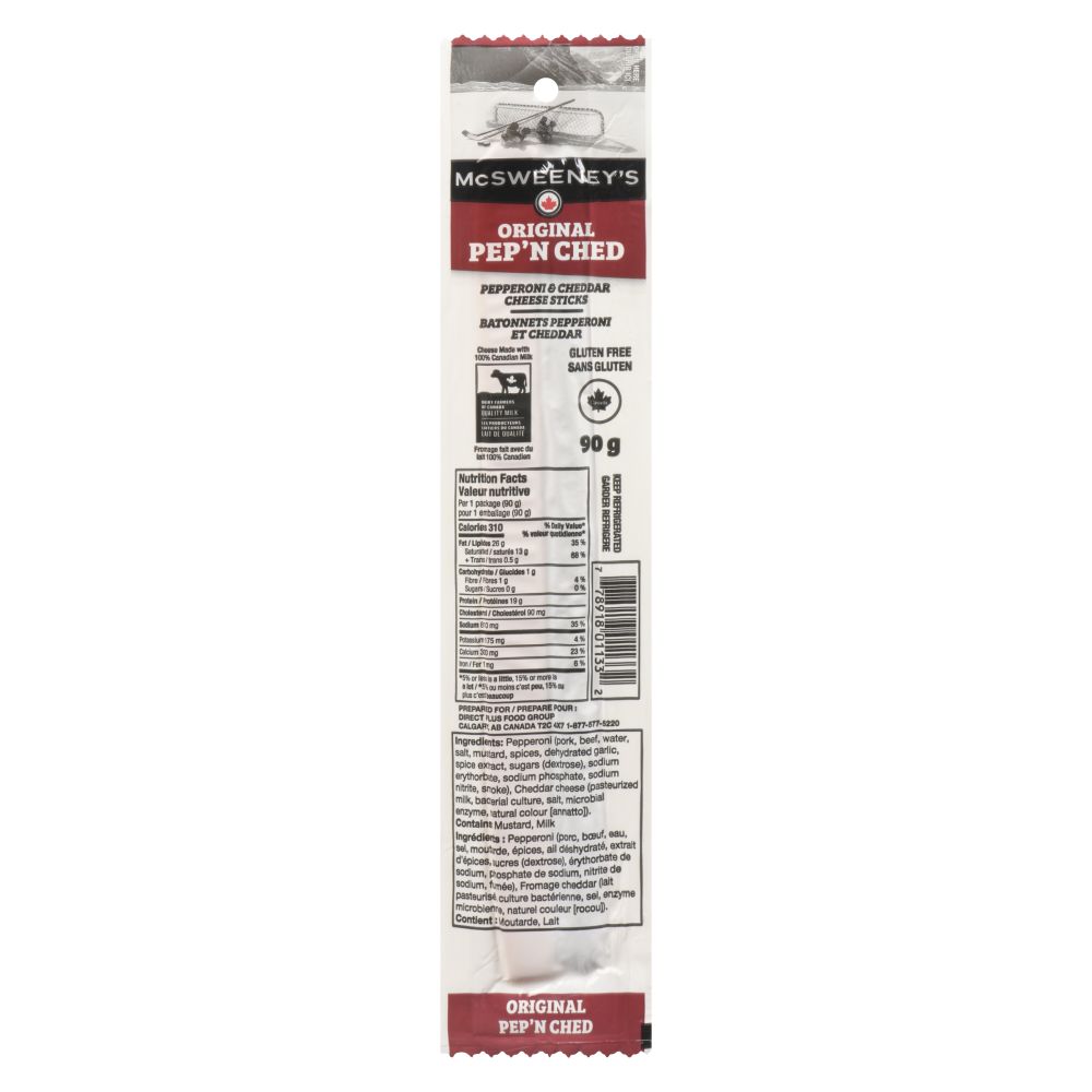 McSweeney's Pepperoni & Cheddar Sticks 90g