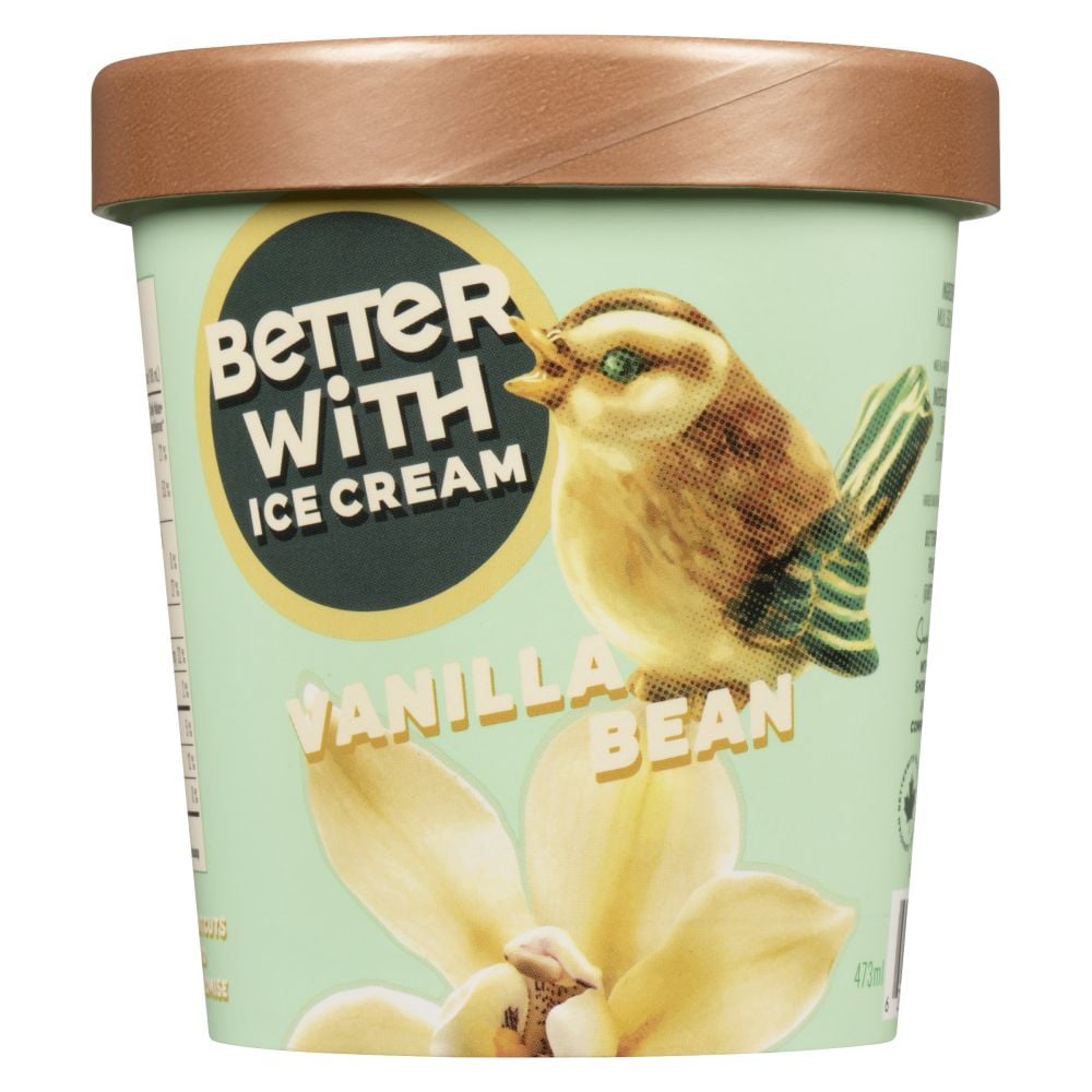 Better Acres Ice Cream Vanilla Bean Ice Cream 473ml