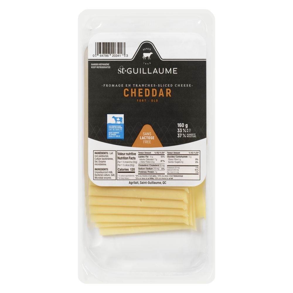 St-Guillaume Sliced Old Cheddar 160g