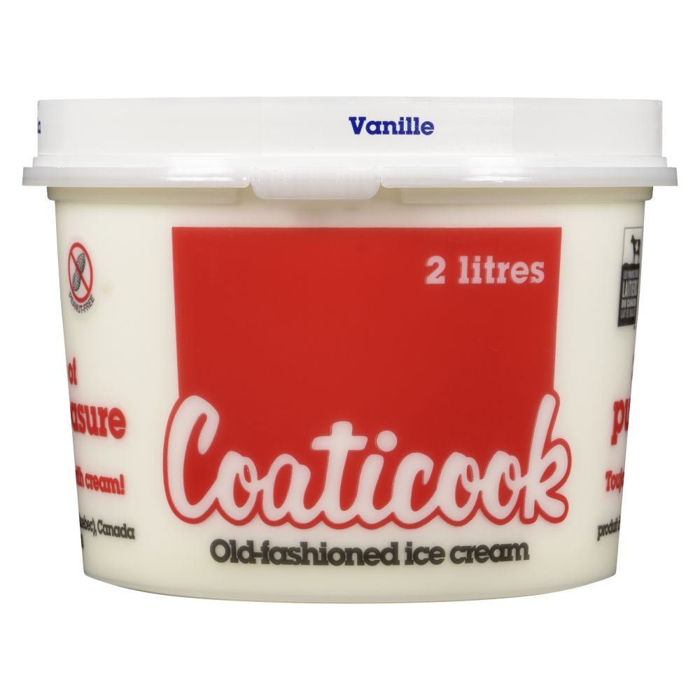 Coaticook Vanilla Old-Fashioned Ice Cream 2L