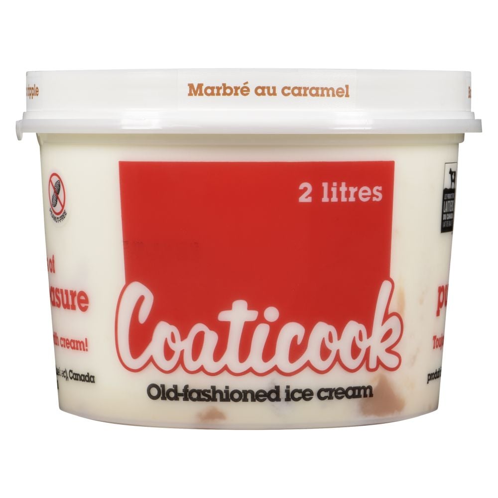 Coaticook Butterscotch Ripple Old-Fashioned Ice Cream 2L