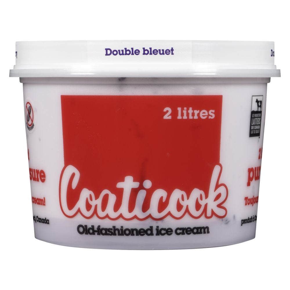 Coaticook Double Blueberry Old-Fashioned Ice Cream 2L