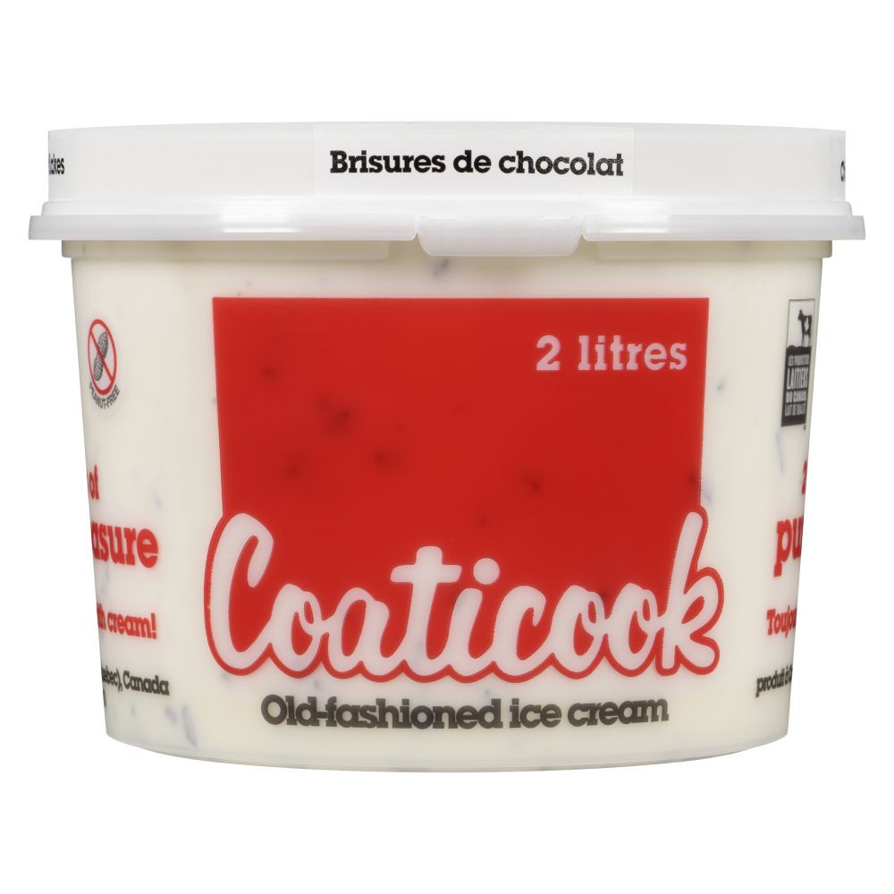 Coaticook Chocolate Flakes Old-Fashioned Ice Cream 2L