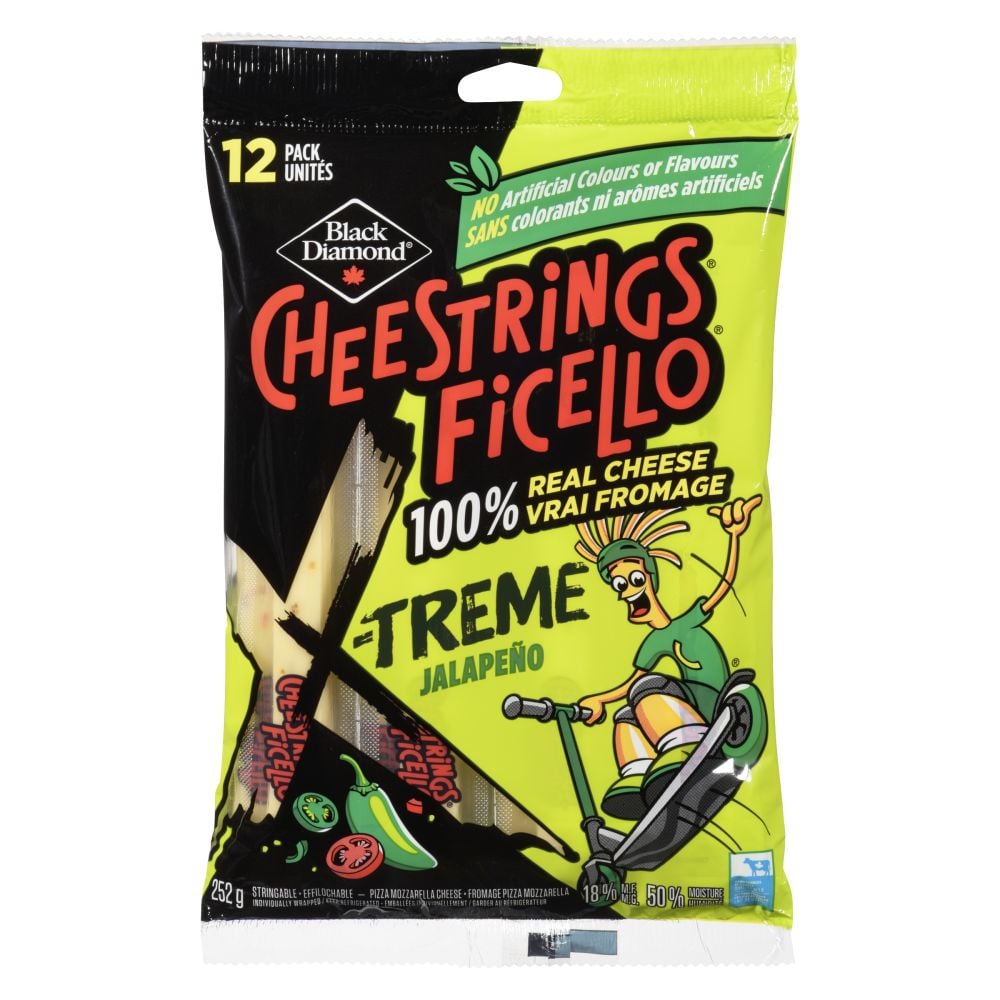 Cheestrings X-Treme Jalapeño Stringable Cheese 252g