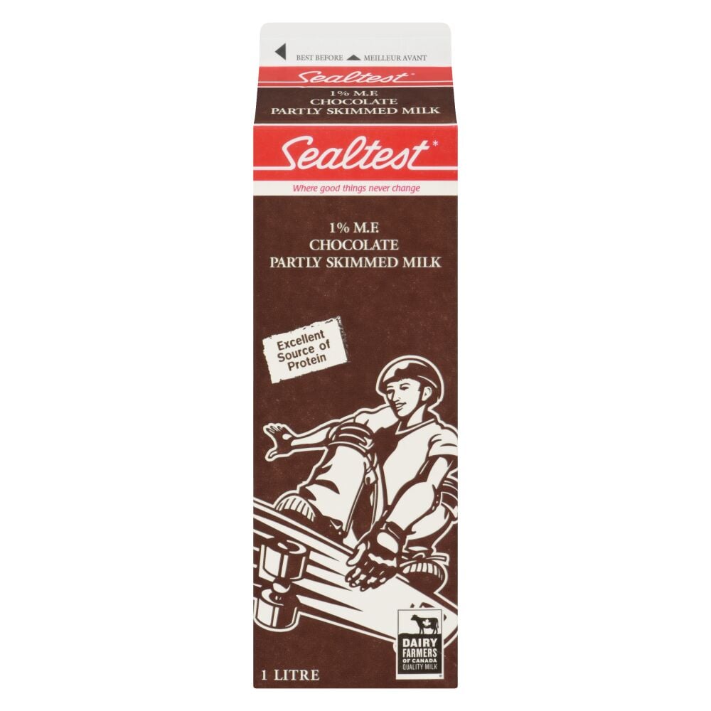 Sealtest Partly Skimmed Chocolate Milk 1% M.F. 1L