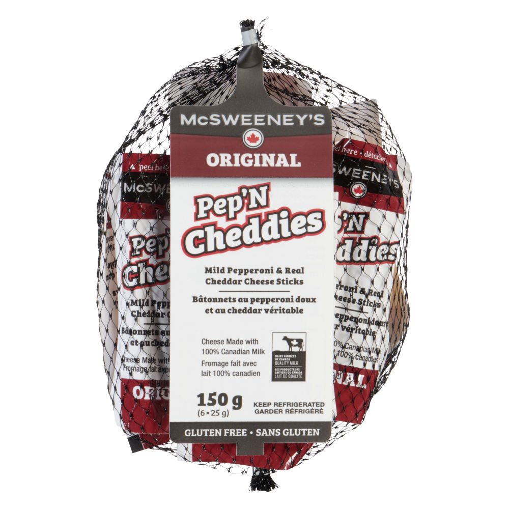 McSweeney's Mild Pepperoni & Real Cheddar Sticks 6x25g