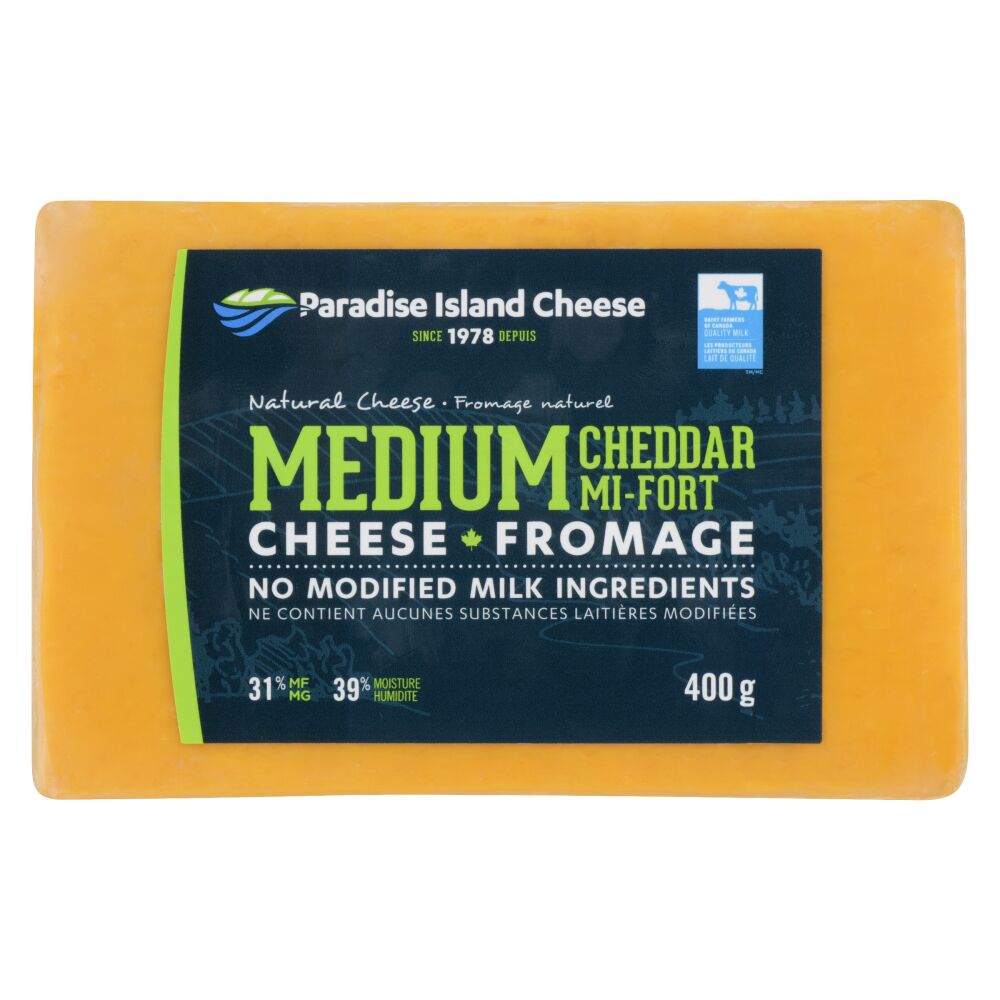 Paradise Island Cheese Medium Cheddar 400g