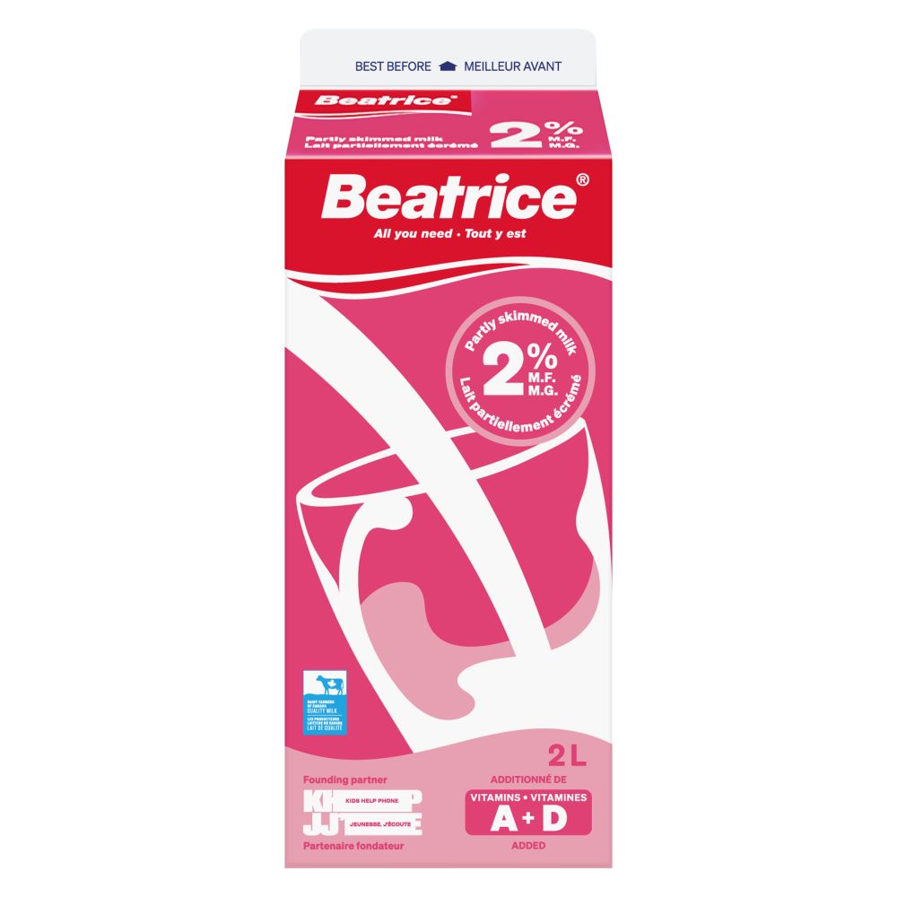 Beatrice Partly Skimmed Milk 2% M.F. 2L