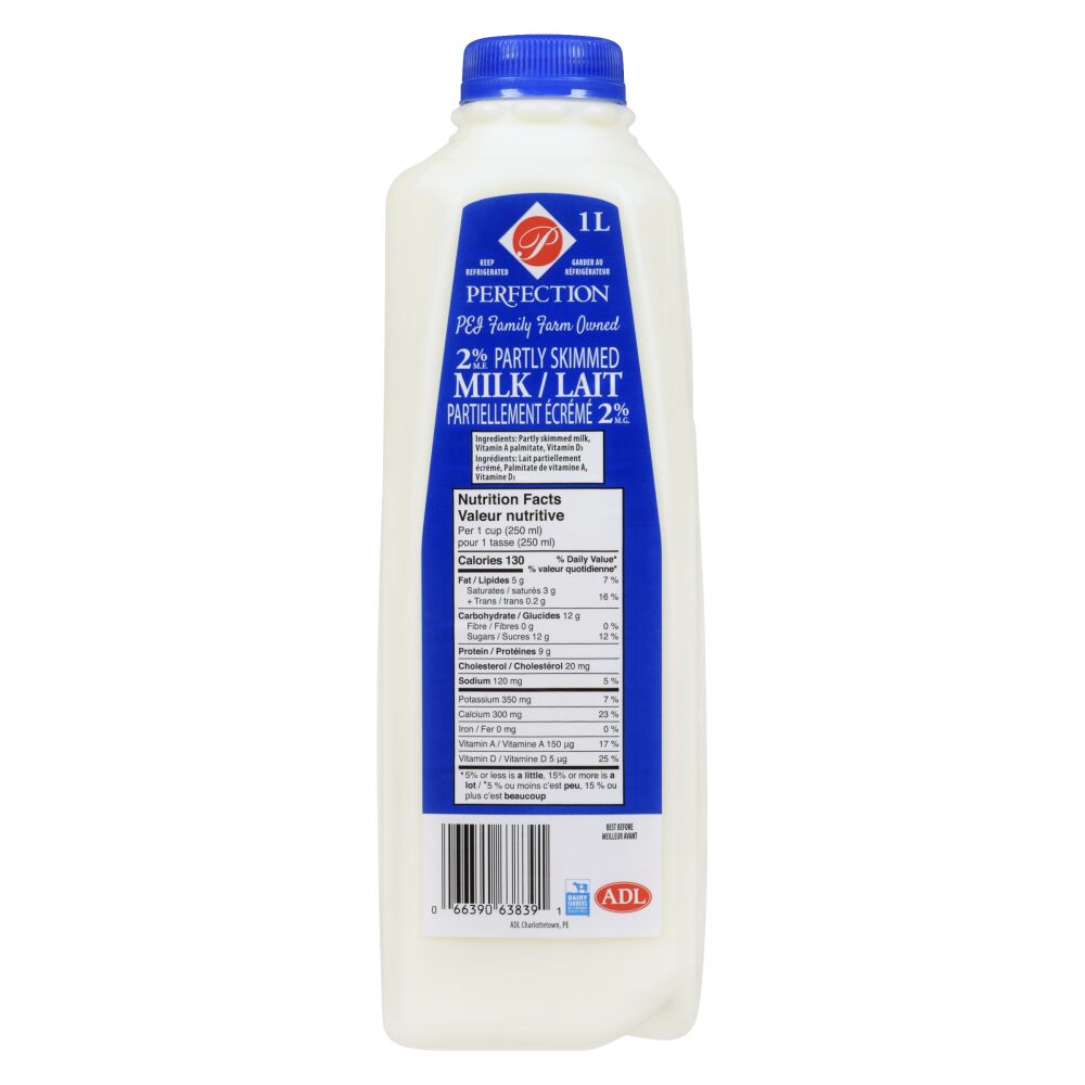 Perfection Partly Skimmed Milk 2% M.F. 1L
