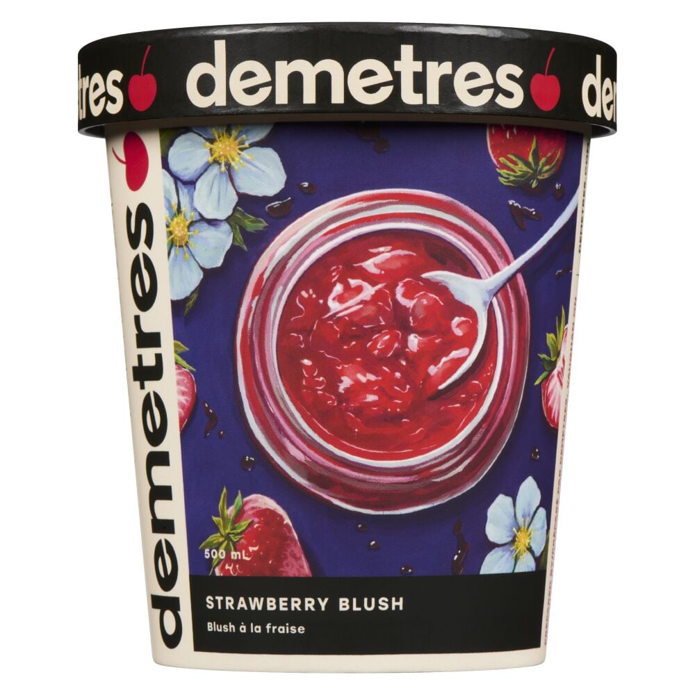 Demetres Strawberry Blush Ice Cream 500ml