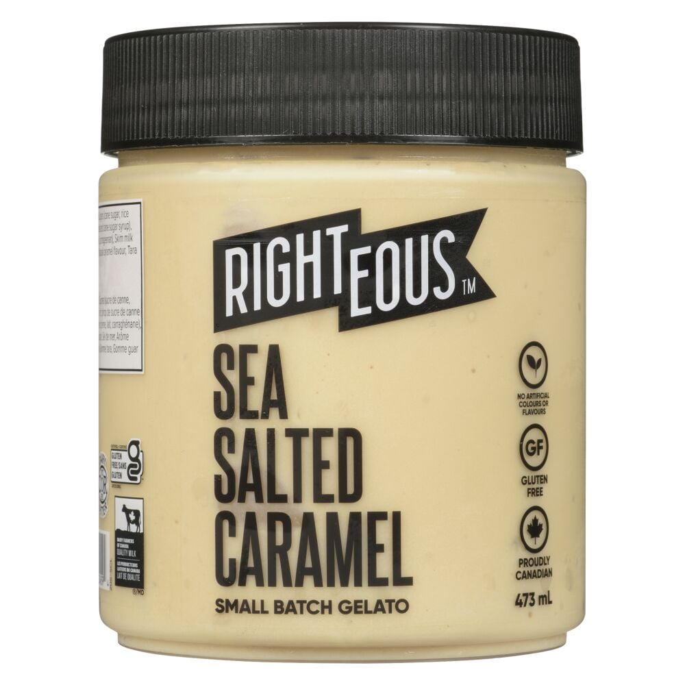 Righteous Sea Salted Caramel Gelato 473ml