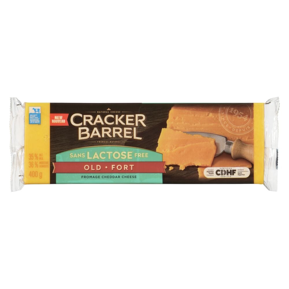 Cracker Barrel Lactose Free Old Coloured Cheddar 400g