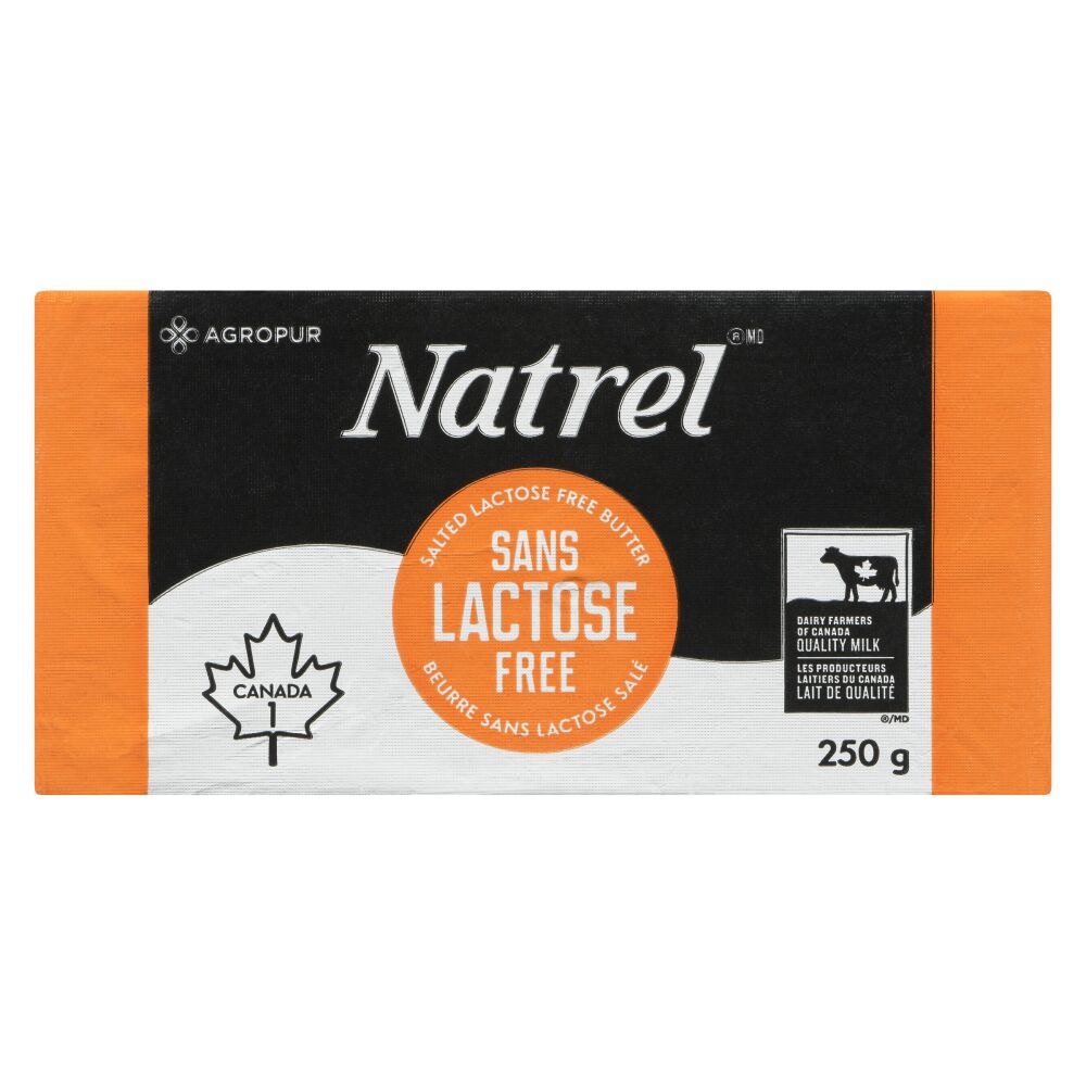 Natrel Lactose Free Butter With Sea Salt 250g