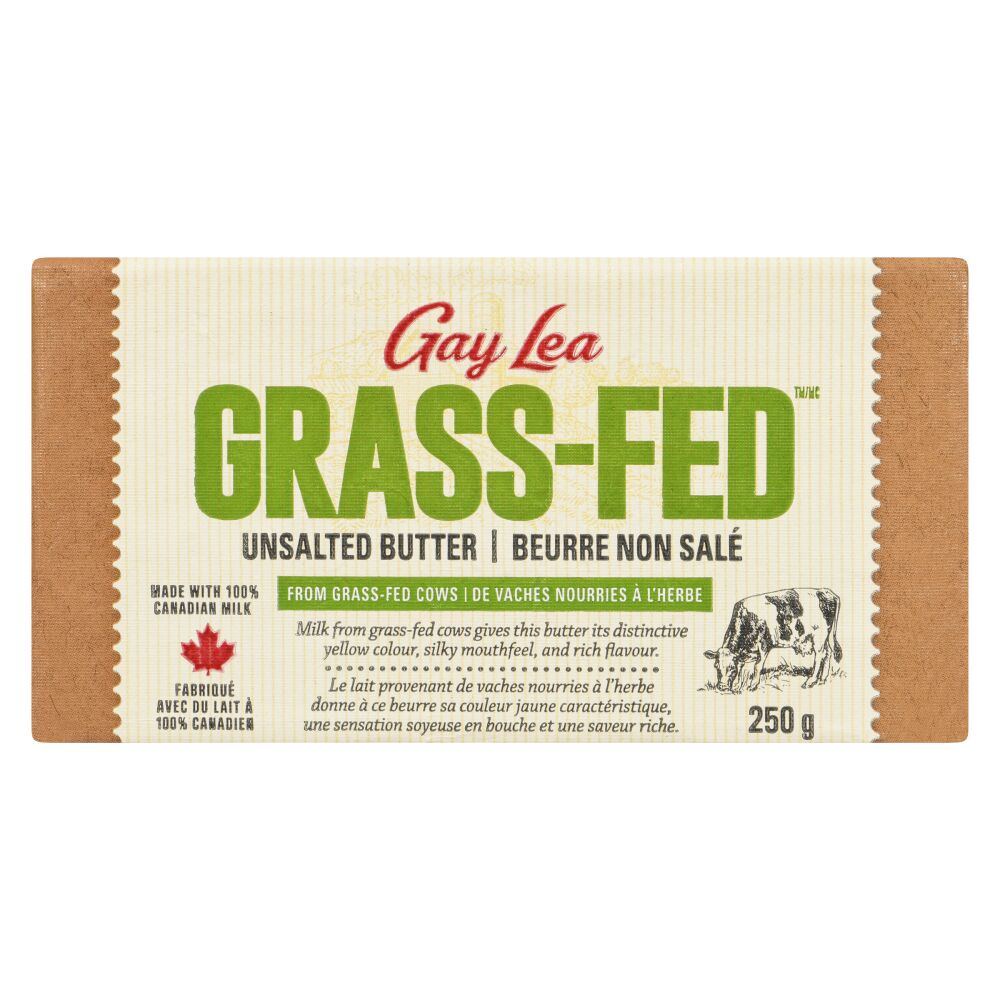 Gay Lea Grass-Fed Unsalted Butter 250g