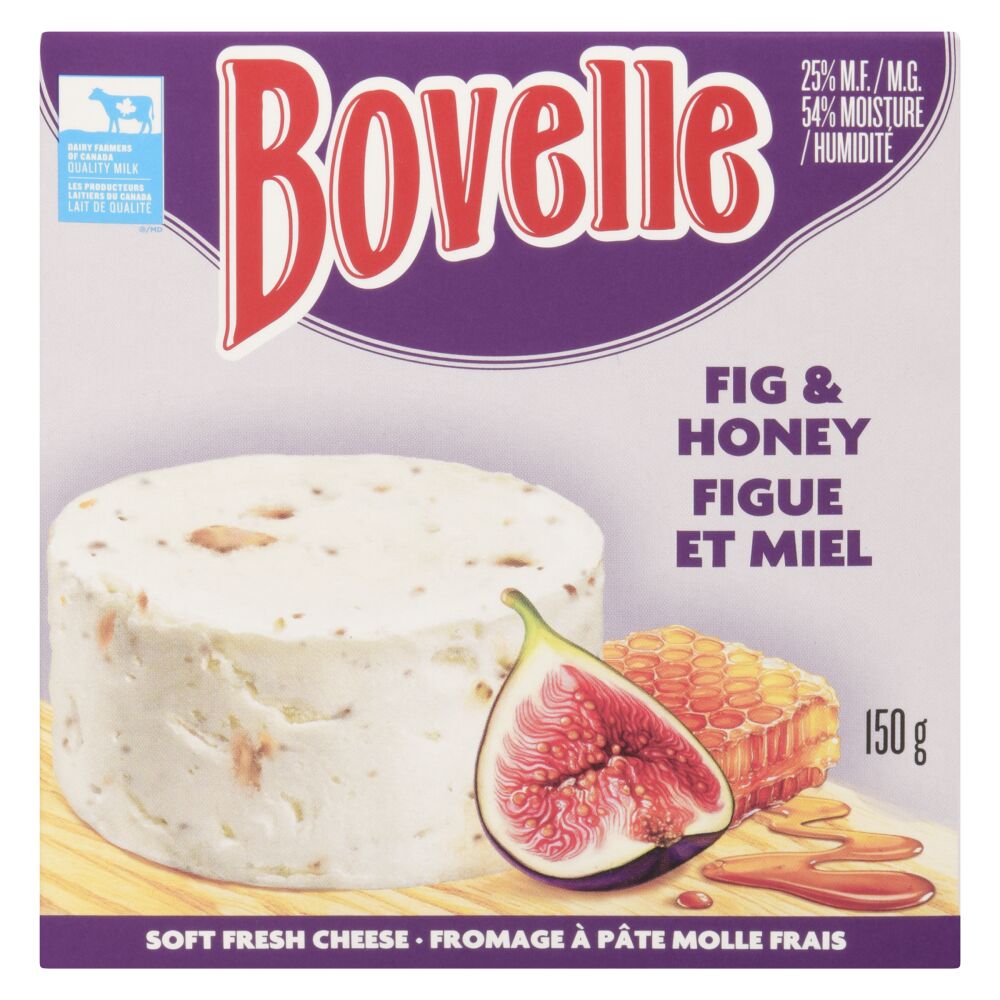Bovelle Fig & Honey Soft Unripened Cheese 150g