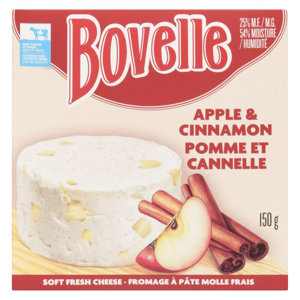 Bovelle Apple Cinnamon Soft Unripened Cheese 150g