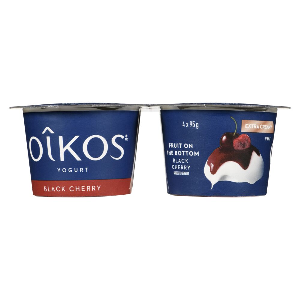 Oîkos Black Cherry Yogurt 9% M.F. 4x95g
