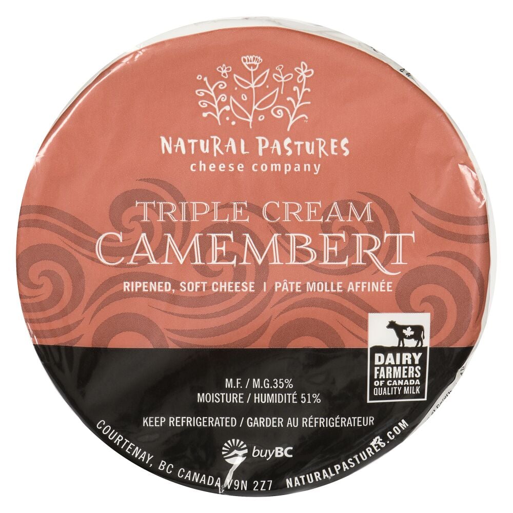 Natural Pastures Cheese Company Triple Cream Camembert RW / PV