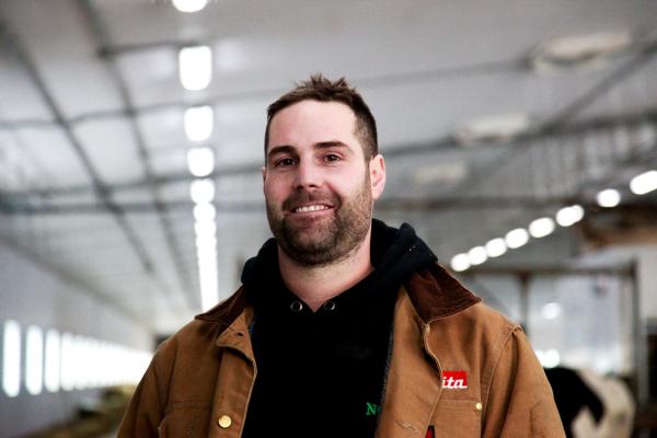 Richard, a Canadian dairy farmer
