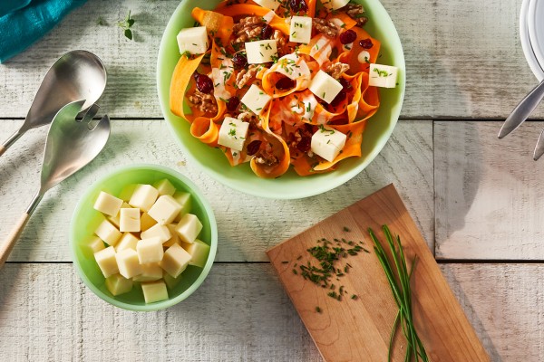 Carrot, cranberry & Havarti salad