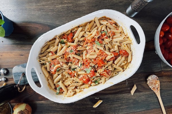Roasted Tomato and Feta Pasta