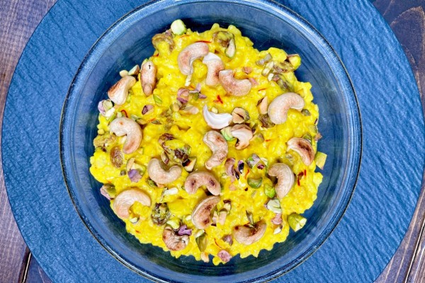 Chilled Saffron Spiced Rice Pudding