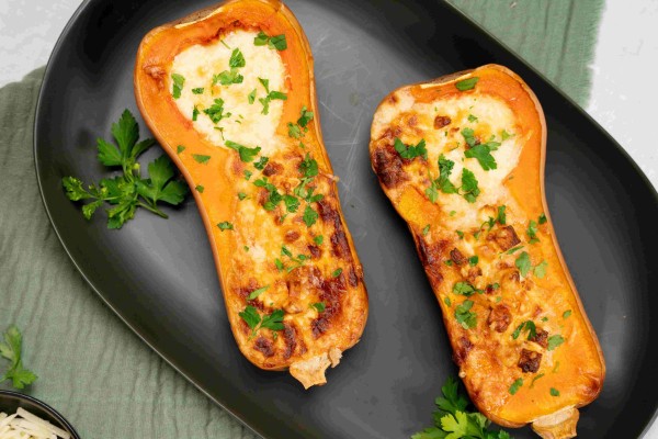 Stuffed Butternut Squash With Feta