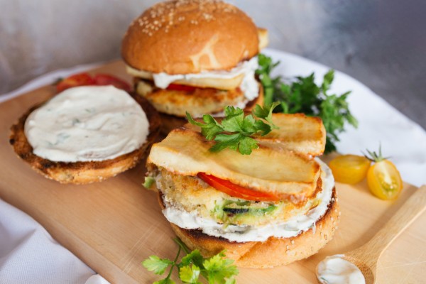 Burgers de courgettes et Paneer