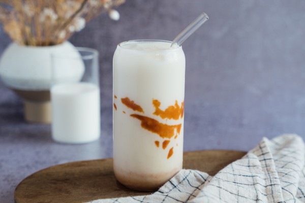 Lait glacé au caramel