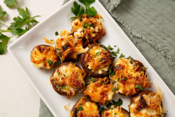 cottage cheese stuffed mushrooms