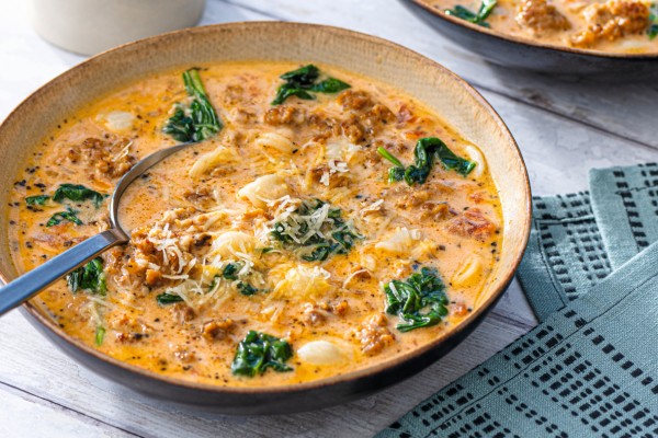 Slow Cooker Creamy Italian Soup 